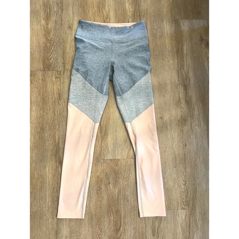 Outdoor Voices Springs 7/8 Leggings Colorblock Blue Grey Pink Women Size Small - Picture 2 of 4